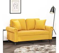 vidaXL Cuscini Decorativi 2 pz Giallo 40x40 cm in Velluto