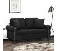vidaXL Cuscini Decorativi 2 pz Nero 40x40 cm in Velluto