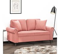 vidaXL Cuscini Decorativi 2 pz Rosa 40x40 cm in Velluto