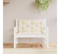 vidaXL Cuscini Panca da Giardino 2 pz Crema 100x50x7 cm Tessuto Oxford