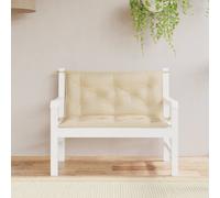 vidaXL Cuscini Panca da Giardino 2pz Beige 100x50x7cm Tessuto Oxford