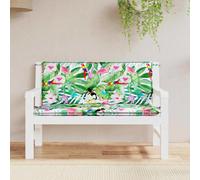 vidaXL Cuscini Panca da Giardino 2pz Multicolore 120x50x7cm in Tessuto