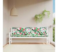 vidaXL Cuscini Panca da Giardino 2pz Multicolore 200x50x7cm in Tessuto