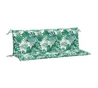 vidaXL Cuscini Panca Giardino 2 pz a Foglie 150x50x7 cm Tessuto Oxford