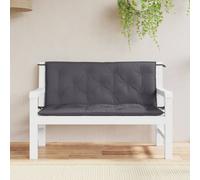 vidaXL Cuscini Panca Giardino 2pz Antracite 120x50x7 cm Tessuto Oxford