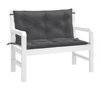 vidaXL Cuscini Panca Giardino 2pz Antracite Mélange 100x50x7cm Tessuto