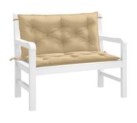 vidaXL Cuscini Panca Giardino 2pz Beige Mélange 100x50x7cm Tessuto