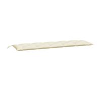 vidaXL Cuscini Panca Giardino 2pz Bianco Crema 180x50x7 Tessuto Oxford, cuscino, cuscino per panca, cuscino per sedile, cuscino per esterni