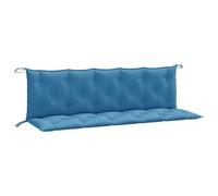 vidaXL Cuscini Panca Giardino 2pz Blu Mélange 180x50x7 cm Tessuto