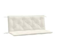 vidaXL Cuscini Panca Giardino 2pz Crema Mélange 120x50x7 cm in Tessuto, cuscino, cuscino per panca, cuscino per sedile, cuscino per esterni