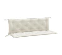 vidaXL Cuscini Panca Giardino 2pz Crema Mélange 150x50x7 cm Tessuto, cuscino, cuscino per panca, cuscino per sedile, cuscino per esterni