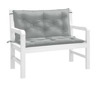 vidaXL Cuscini Panca Giardino 2pz Grigio Chiaro Mélange 100x50x7 cm
