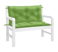 vidaXL Cuscini Panca Giardino 2pz Verde Mélange 100x50x7cm Tessuto