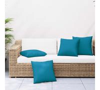 vidaXL Cuscini per divano 4 pz blu 60x60 cm in Tessuto