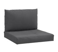 vidaXL Cuscini per Pallet 2 pz Antracite mélange in Tessuto, Cuscino, Cuscino da Divano, Cuscino per Schienale, Cuscino da Esterno, Cuscino da Seduta