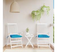 vidaXL Cuscini per Pallet 2 pz Azzurri 50x50x7 cm in Tessuto Oxford, Cuscino, Cuscino da Sedia, Cuscino da Seduta, Cuscino da Esterno