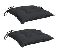 vidaXL Cuscini per Pallet 2 pz Neri 50x50x7 cm Tessuto Oxford