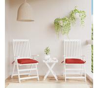 vidaXL Cuscini per pallet 2 pz Rossi 50x50x7 cm Tessuto Oxford