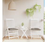 vidaXL Cuscini per pallet 2 pz Tortora 50x50x7 cm Tessuto Oxford