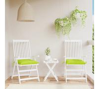vidaXL Cuscini per Pallet 2 pz Verde Chiaro 50x50x7 cm Tessuto Oxford
