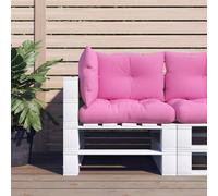 vidaXL Cuscini per Pallet 3 pz Rosa in Tessuto Oxford