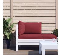 vidaXL 3x Cuscini per Divano su Pallet Spessi Eleganti Morbidi Resistenti Arredi per Esterni Tessili Decorativi Rosso Vino in Tessuto Oxford