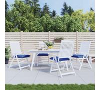 vidaXL Cuscini per Pallet 4 pz Blu 50x50x7 cm Tessuto Oxford