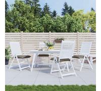 vidaXL Cuscini per Pallet 4 pz Tortora 50x50x7 cm Tessuto Oxford