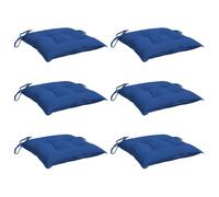 vidaXL Cuscini per pallet 6 pz Blu 50x50x7 cm Tessuto Oxford