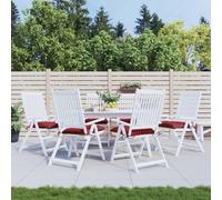 vidaXL Cuscini per Pallet 6 pz Rosso Vino 50x50x7 cm Tessuto Oxford