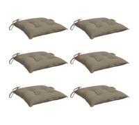 vidaXL Cuscini per pallet 6 pz Tortora 50x50x7 cm Tessuto Oxford
