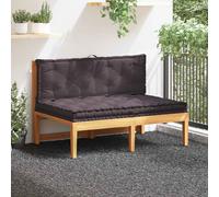 vidaXL Cuscini per Pallet e Pavimento 2 pz in Cotone Antracite