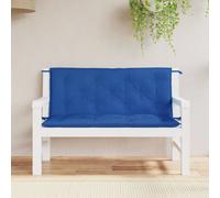 vidaXL Cuscini per Panca 2 pz Blu 120x50x7 cm in Tessuto Oxford
