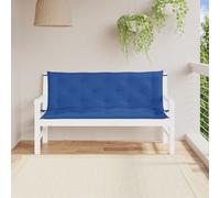 vidaXL Cuscini per panca 2 pezzi 150x50x7 cm Tessuto Oxford Blu