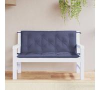vidaXL Cuscini per Panca 2 pz Blu Marino 120x50x7cm in Tessuto Oxford