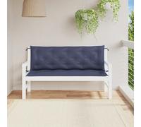 vidaXL Cuscini per Panca 2 pz Blu Marino 150x50x7 cm in Tessuto Oxford