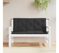 vidaXL Cuscini per Panca 2 pz Neri 120x50x7 cm in Tessuto Oxford