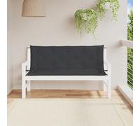 vidaXL Cuscini per panca Tessuto Oxford Nero 150x50x7 cm 2 pz