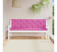 vidaXL Cuscini per Panca 2 pz Rosa in Tessuto Oxford