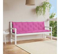 vidaXL Cuscini per Panca 2 pz Rosa in Tessuto Oxford