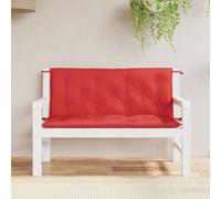 vidaXL Cuscini per Panca 2 pz Rossi 120x50x7 cm in Tessuto Oxford