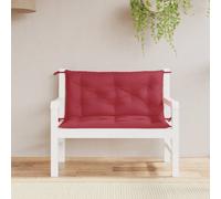 vidaXL Cuscini per Panca 2 pz Rosso Vino 100x50x7cm in Tessuto Oxford