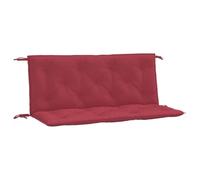 vidaXL Cuscini per Panca 2 pz Rosso Vino 120x50x7 cm in Tessuto Oxford