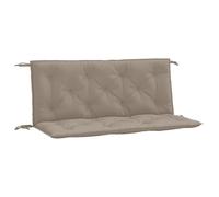 vidaXL Cuscini per panca 2 pz Tortora 120x50x7 cm Tessuto Oxford