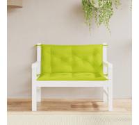 vidaXL Cuscini per Panca 2 pz Verde Intenso 100x50x7 cm Tessuto Oxford