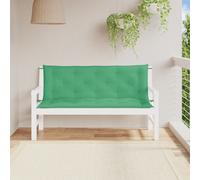 vidaXL Cuscini per Panca 2 pz Verdi 150x50x7 cm in Tessuto Oxford