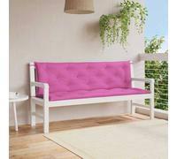 vidaXL Cuscini per Panca da Giardino 2 pz Rosa 150x50x7 cm in Tessuto