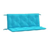 vidaXL Cuscini per Panca da Giardino 2 pz Turchese 120x50x7 cm Tessuto