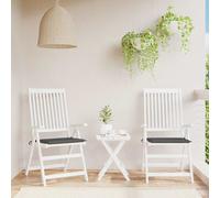 Cuscini per Sedia 2 pz Antracite 50x50x3 cm in Tessuto Oxford