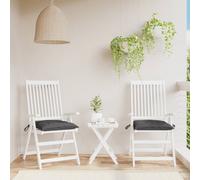 vidaXL Cuscini per Sedia 2 pz Antracite 50x50x7 cm Tessuto Oxford